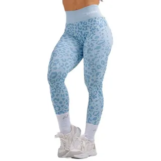 Nebbia Push-up Compression Leopard Primal 849 Leggings - Blue Leopard - L