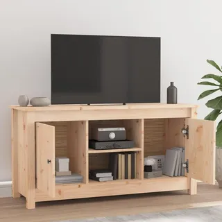 vidaXL TV-Schrank 103x36,5x52 cm Massivholz Kiefer