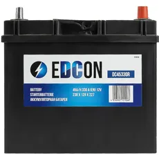 EDCON DC45330R Autobatterie 12V – 45Ah – 330A – Starterbatterie – Bleisäure Ca/Ca Technologie