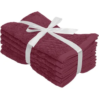 OTTO home Regona Handtuchset 30 x 50 cm rot 5-tlg.