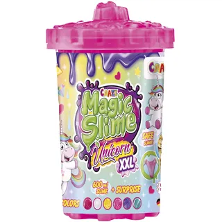 Craze Magic Slime Unicorn XXL - Schleim Kinder in 600 ml Dose inkl. Einhorn Spielfigur, Schleim Set mit Überraschung & wunderschöne Glitzereffekte