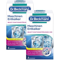 Dr. Beckmann Maschinen Entkalker 2 x 50g - Gegen hartnäckigen Kalk (2er Pack)