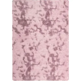 Teppich Shaggy Hochflor NAVARRA Altrosa 240x340 cm Polyester - Rosa