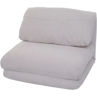Mendler Schlafsessel HWC-E68, Schlafsofa Funktionssessel Klappsessel Relaxsessel, Stoff/Textil ~ beige