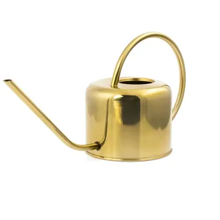 Kikkerland WC01 Gießkanne, Metall, Gold, 37.5 x 13 x 19.5 cm