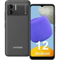 DDOOGEE X98 Handy ohne Vertrag Android 12 6,52" HD+ Display 4G Dual SIM Smartphone Günstig mit 8GB RAM+16GB(1TB Erweitern) 4200mAh Akku, 8MP Dual Kamera 5G-WiFi/GPS/Face ID-[2023 Handy] Schwarz
