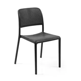 Nardi Bora Bistrotisch Anthrazit Stuhl Stapelbar Polypropylen Anti UV Garten