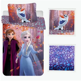 Disney Eiskönigin Lila/Pink 140 x 200 cm + 70 x 90 cm