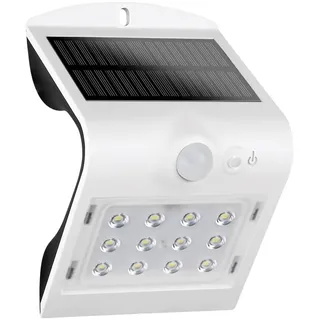 REV BUTTERFLY Solarleuchte für außen, IP65, Aussenlampe mit Bewegungsmelder, Solarlampe, Solarleuchte; 1200mAh, Li-Ion, 1,5W, weiss