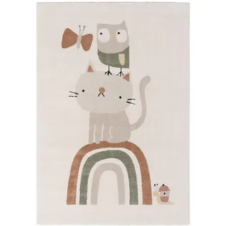 Pergamon Happy Kids Kinderteppich 140 x 200 cm Grau