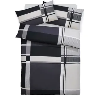 OTTO home NINA Winterbettwäsche grau 155 x 220 cm + 80 x 40 cm