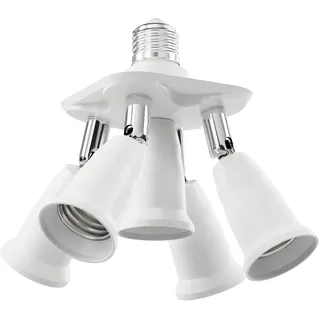 ledscom.de E27 Sockel 5-fach Splitter-Adapter
