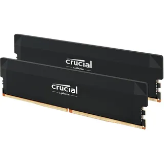 Crucial Pro Overclocking Gaming, Intel XMP 3.0 / AMD Expo, PC Computer Arbeitsspeicher, Schwarz - CP2K32G60C40U5B