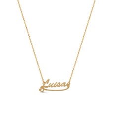 Bild von Namenskette »Schmuck Geschenk Silber 925 Halskette mit deinem Namen«, gelb