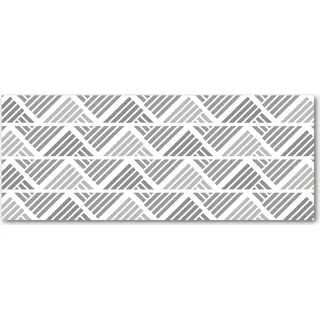 Tulup® Küchenrückwand Spritzschutz aus Glas -125x50 -Spritzschutz auf gehärtetes Glas Deko Sonstige Geometrische Figuren - Grau