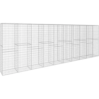 vidaXL Gabionenwand 600 × 50 × 200 cm