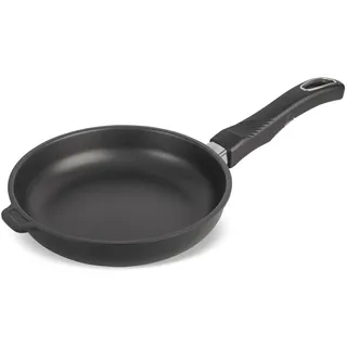 Original Gundel GUSS-BRATPFANNE flach, Ø 20 cm, Höhe 4,5 cm, BIOTAN-Oberfläche, PFOA-frei, Akku-Therm Boden - abnehmbarer Designer-Stiel