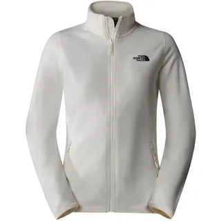 The North Face Damen 100 Glacier Fz Fleecejacke, White Dune/Npf, XL