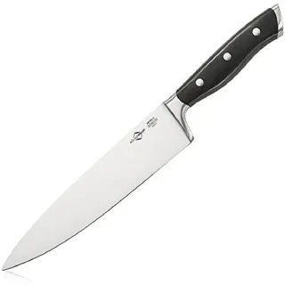 Küchenprofi Kochmesser0cm PRIMUS-KP2410012820/schwarz | Profi-Qualität mit ergonomischem Kunststoffgriff, extrem scharf und langlebig, inklusive Pflegehinweisen