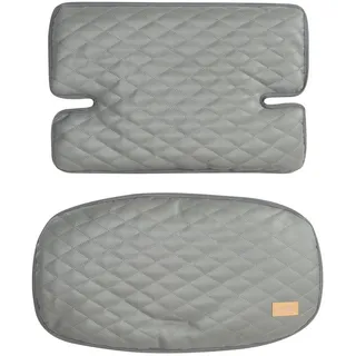 Roba Hochstuhl-Sitzverkleinerer 2-teilig Stone gesteppt , Textil , 28x25x45.5 cm , Babymöbel & Kindermöbel, Babyzimmer, Hochstühle