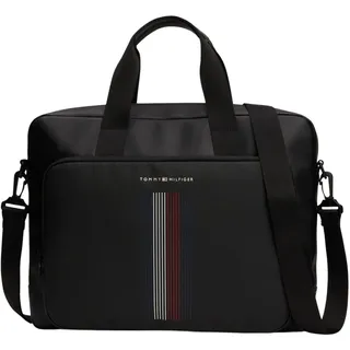 Tommy Hilfiger Herren Laptoptasche Foundation Computer Bag mit Reißverschluss, Schwarz (Black), Einheitsgröße