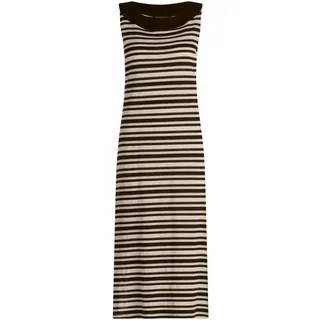 Sommerkleid BETTY BARCLAY "Sommerkleid ohne Arm", Damen, Gr. 46, EURO, bunt (dunkelblau, nature), Obermaterial: 75% Baumwolle CO. 25% Polyester PES., Kleider Sommerkleid