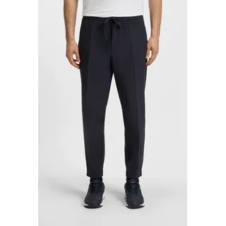 BOSS GREEN Stretch-Hose »T Flex« mit elastischem Bund und Kordelzug Stretchhose Businesshose, blau