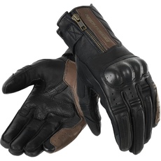 REBELHORN Hunter Lady Motorradhandschuhe Damen | Leder | Knöchelprotektoren | Perforation von Fingerbereichen | Anatomisches Design | Touchscreen-freundliche Pads