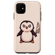 Hülle für iPhone 11 Pinguin mit Messer