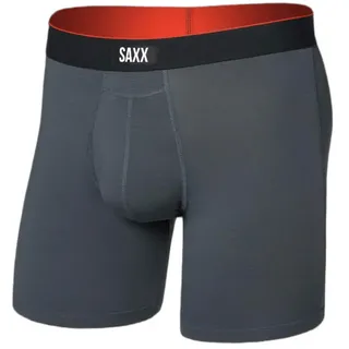Saxx Underwear Multi-sport Mesh Brief Fly Boxershorts - Turbulence (W / Black Wb) - S