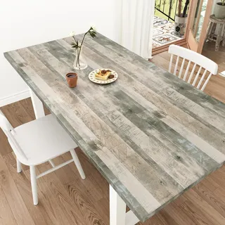 Yullpaper Klebefolie Holzoptik Grau Grün Möbelfolie Selbstklebend Wand Tapete Holzoptik Folie für Möbel klebefolie Arbeitsplatte Küche Tapete Badezimmer Wasserfest Folie Selbstklebend 40cm X 200cm
