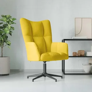 vidaXL Relaxsessel Senfgelb Samt - Gelb