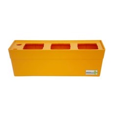 GREENBAR Kräuterbox, mit Bewässerungssystem und Wasserstandsanzeige - gelb