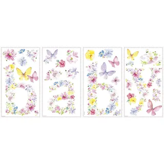 RoomMates Kathy Davis Wandaufkleber mit Schmetterlingen, zum Abziehen und Aufkleben