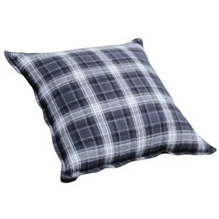 Zierkissen Winter Spirit 45/45 cm , Naturmaterialen , Kariert , Rechteckig , 45x45 cm , Heimtextilien, Wohntextilien, Kissen, Zierkissen