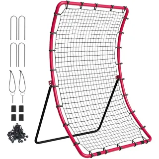 VEVOR Baseball- und Softball-Rebounder-Netz, 4 x 5,5 Fuß PitchBack Baseball Pitching Nest, Pitch Return Trainer Rebound-Netz mit Pitching-Ziel, All-Angle-Fielding-Rebound-Netz für Grounders Pop Flies