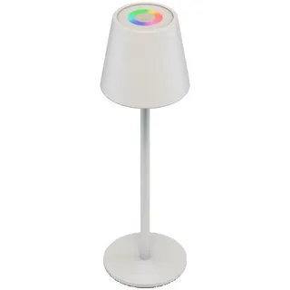 goobay Kabellose LED-Tischleuchte RGBW, aufladbar, dimmbar, 36cm, weiß