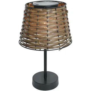 NÄVE Solar-Tisch-Leuchte Rattan braun "RADA"«,