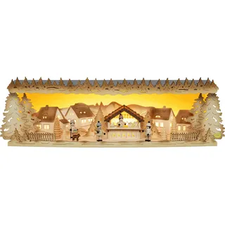 Tietze Erzgebirgsdegn LED Schwibbogen »Erhöhung Weihnachtsmarkt exklusiv«