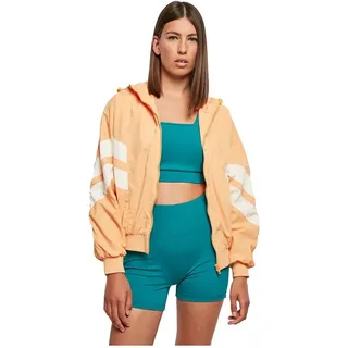Urban Classics Crinkle Batwing Jacke - Pale Orange / Whitesand - 5XL