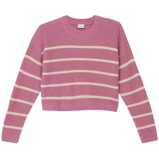s.Oliver Strickpullover im Boxy Fit mit Streifenmuster