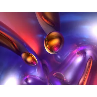 Papermoon Fototapete »Abstrakt Tropfen«, bunt