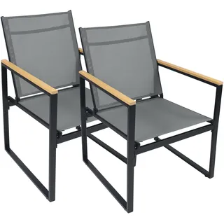 VCM Gartenstuhl VCM 54 x 65 x 83 cm schwarz 4 St.