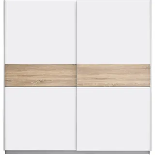 Forte Schwebetürenschrank 200 210 x 61 cm Weiß