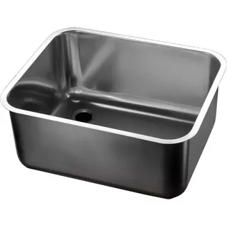 CombiSteel Spülbecken aus Edelstahl mit Überlaufrohr 500x400x200mm