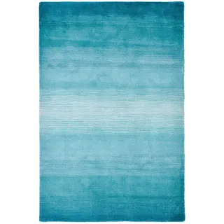 THEKO Teppich, WOOLCOMFORT türkis (BT 60x90 cm, - BT 60x90 cm