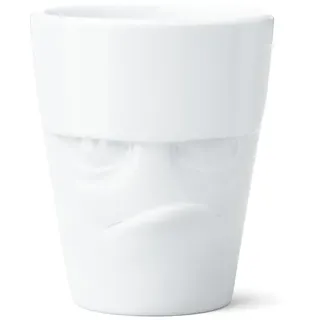FIFTYEIGHT PRODUCTS / Tassen/Henkelbecher „Grummelig (Porzellan, 350ml, weiß, Made in Germany)