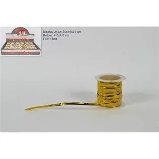 DUE ESSE CHRISTMAS SRL Rolle Draht Anime Metall Gold 15 m, Siehe Foto, Taglia Unica