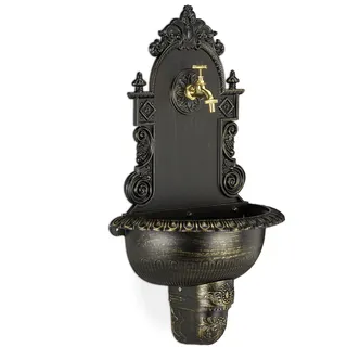 Relaxdays Wandbrunnen antik