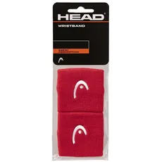 HEAD Unisex-Erwachsene 2,5 Schweißband, rot, Einheitsgröße